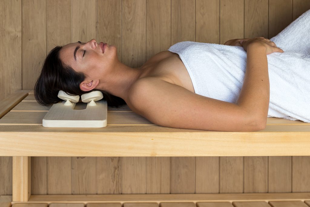 Ergonomische Hoofdsteun Anti Diefstal voor Sauna (Aspen) - Halu