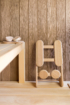 Ergonomische rugsteun voor sauna Red Cedar - Halu