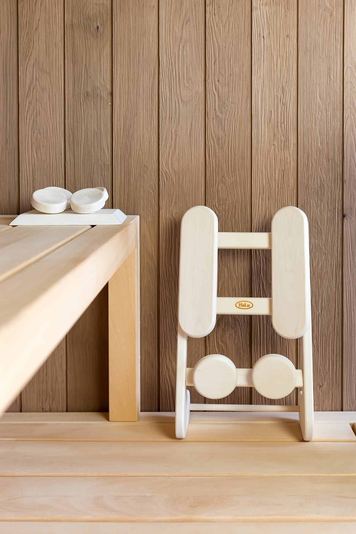 Ergonomische rugsteun voor sauna - Halu