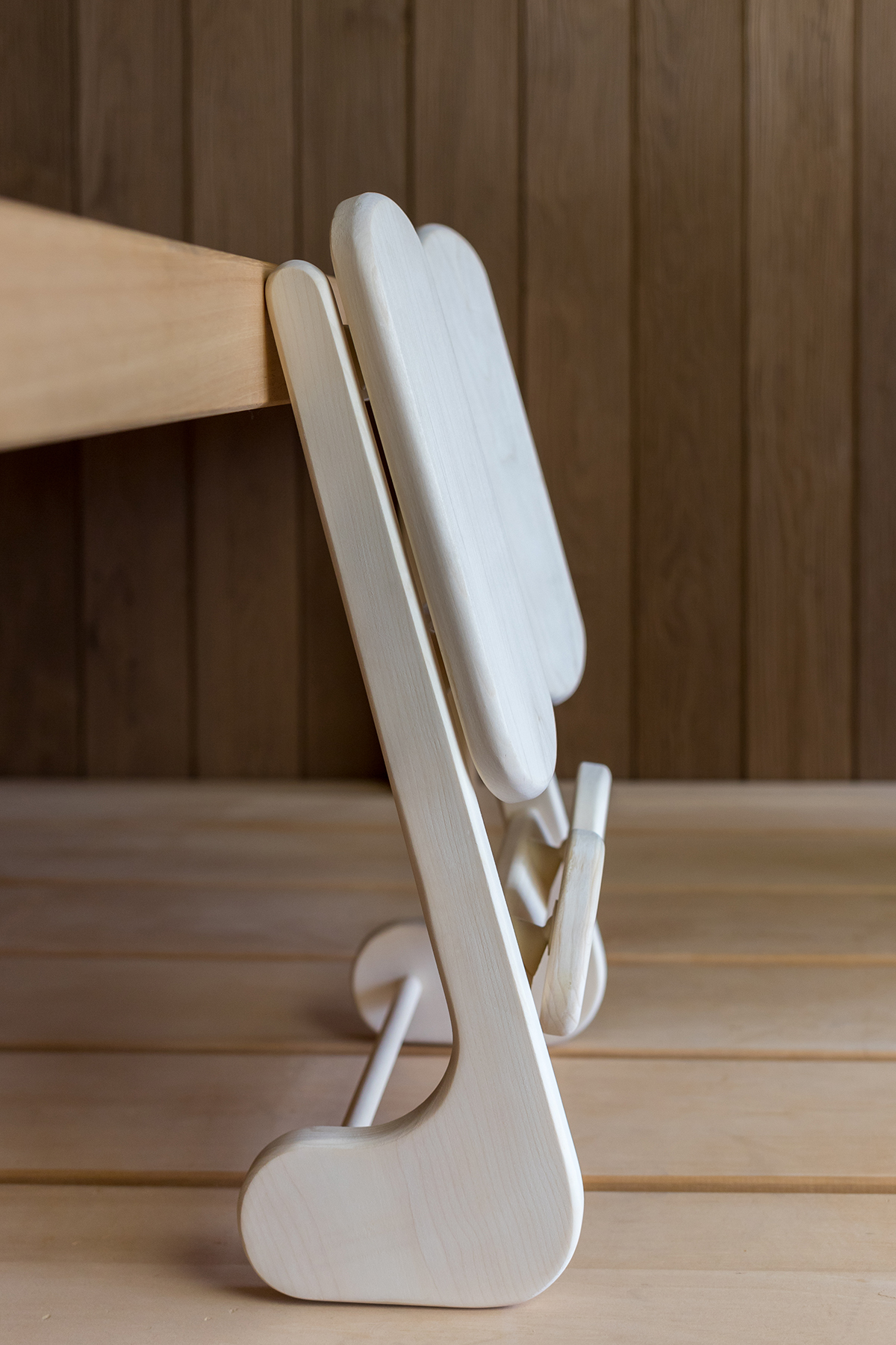 Ergonomische rugsteun voor sauna - Halu